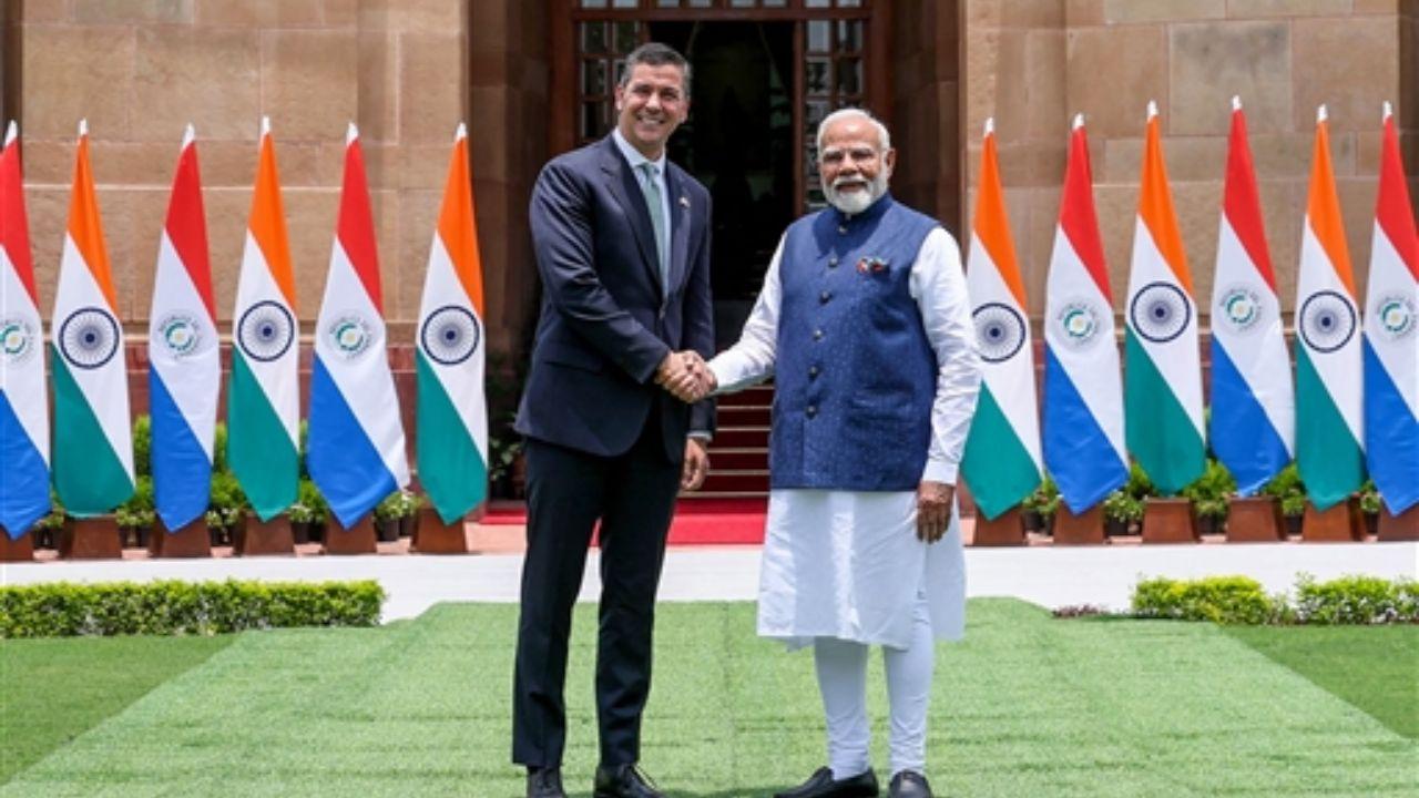 Paraguay President Santiago Peña Palacios holds talks with PM Modi